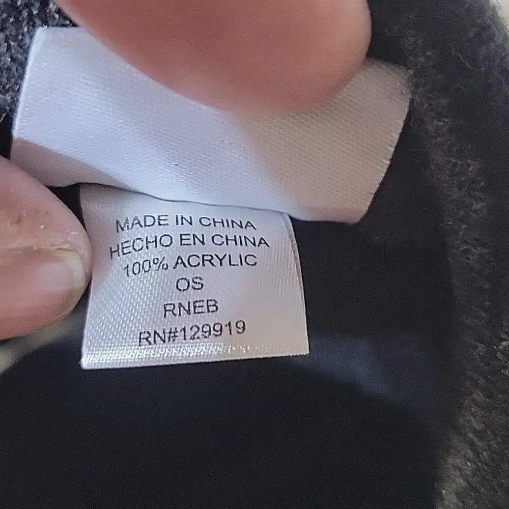 Levi's Grey/Black Knit Neck Warmer